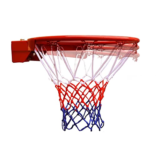 Reinforced Heavy Duty Breakaway Wall Mounted Basketball Rim,18 inch Standard Double Spring Flex Rim Goal Replacement for Indoor Outdoor Walls