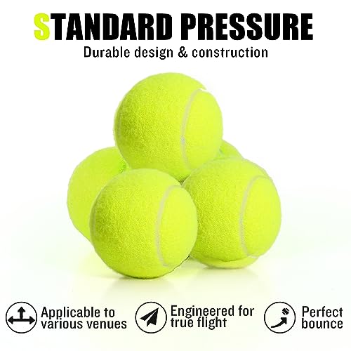 30/40 Pack Training Tennis Balls, Pet Dog Playing Balls, Practice Tennis Balls with Mesh Bag for Transport and Beginner Training - color: Yellow-30Pack