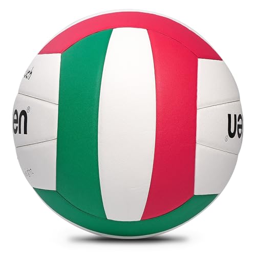 Soft Rubber Lightweight Volleyball for Indoor Training Game Competition, Gym, Outdoor Beach Play, Gift for Kids,Fit for Beginner, Teenager, Adult, 1pcs - color: V5FLC white