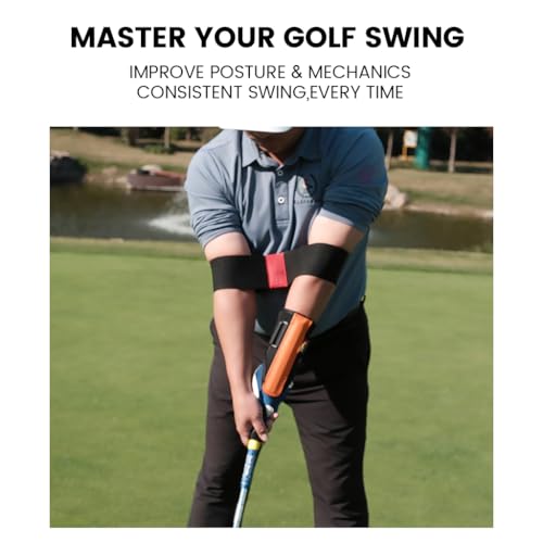 Golf Beginner Swing Fix 3-Piece Set - Wrist Corrector, Hand Grip Trainer & Arm Alignment Strap for New Golfers, Good Gift