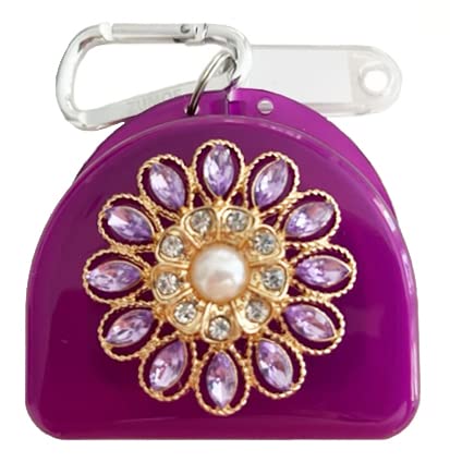 Decorated Mouthguard Case - Sunset - Purple - color: Purple