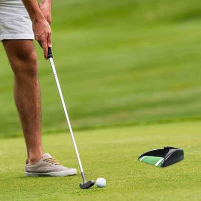 Golf Ball Return Putting Machine Automatic Putting Machine with Ball Return Training Putting Cup Golf Trainer for Indoor Outdoor Home Office, No Battery