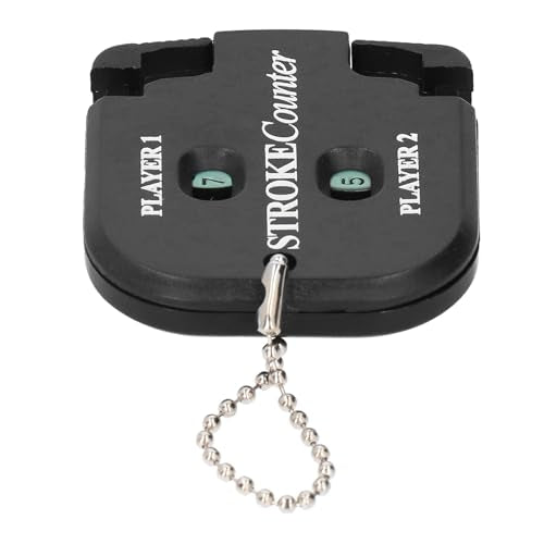 Golf Tracker, 2pcs Portable Golf Score Counter, Mini Stroke Shot Score Counter with Key Chain