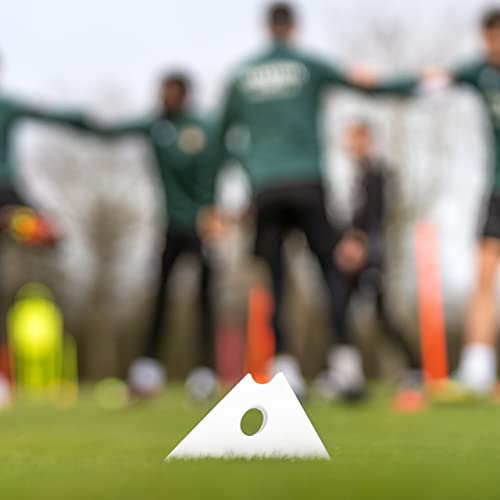 FORZA Cone & Hurdle Training Sets | Improve Your Speed & Agility Skills - Available in 3 Styles and 8 Colors - color: White, style: Tri Super Cone