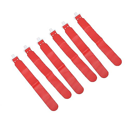 Adjustable Flag Football Set, 5 PCS PP Adjustable Flag Football Belts with 2 Flags for Youth and Adults, Training Equipment for Sports Games and Activities (Red)
