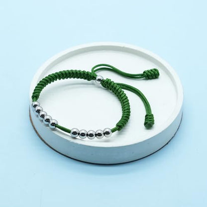 Premium Golf Stainless Steel 10 Bead Score Counter Bracelet, Golf Stroke Count Bracelet, Resizable Easy Adjust Golf Round Scoring Tracker, Durable Stylish Golf Accessory - style: Lime