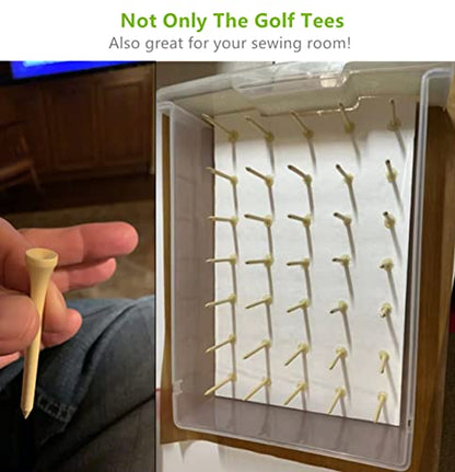250 or 18 Pcs Professional Bamboo Golf Tees 2-3/4 Inch or 3-1/4 Inch - Stronger Than Wooden Golf Tee Biodegradable & Less Friction