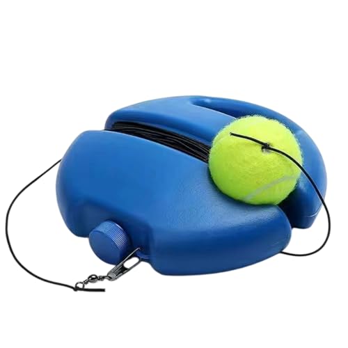 Solo Tennis Trainer Rebound Ball with String, Portable Self Practice Tennis Ball Kit, Elastic Rebound Training Tool for Beginners and Adults, Anti-Tangle Design, Adjustable Rope