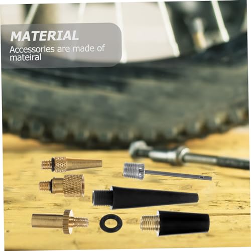 Garneck 30pcs Air Nozzle and Needle Set for Bike Pump Valve Adaptor Ball Pump Gauge Inflator
