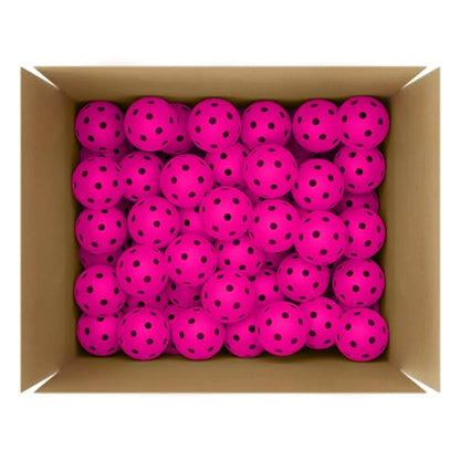 Great Call Athletics | Indoor Pickleballs USA Pickleball Approved Official 26 Hole Balls Sports Tournament Pack Free Mesh Bag - color: Pink, style: 100 Pack