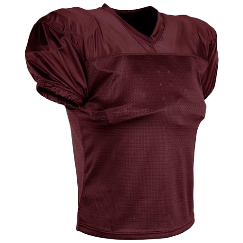 Champro Boys Preseason Football Practice Jersey - color: Maroon, size: Small
