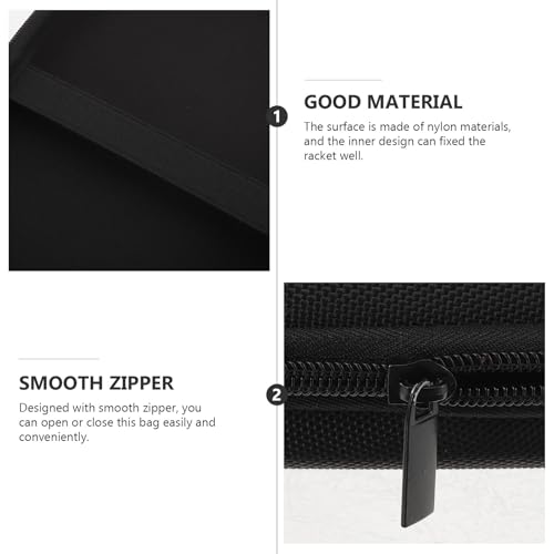 ABOOFAN Table Tennis Paddle Protective Storage Bag Portable Eva Case with Nylon Fabric Cover for Racket Organization and Travel