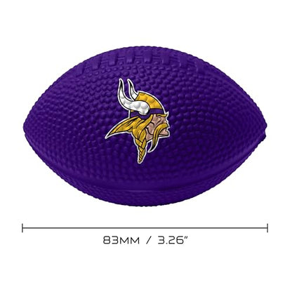Franklin Sports NFL Team Stress Balls - Bulk Football Party 24 Pack - Squishy Stress Ball for Adults & Kids - 83MM - NFL Logo & Color