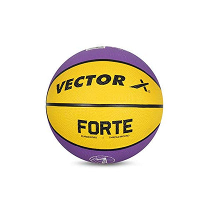 Vector X Forte Basketball, Size 3, Yellow/Purple