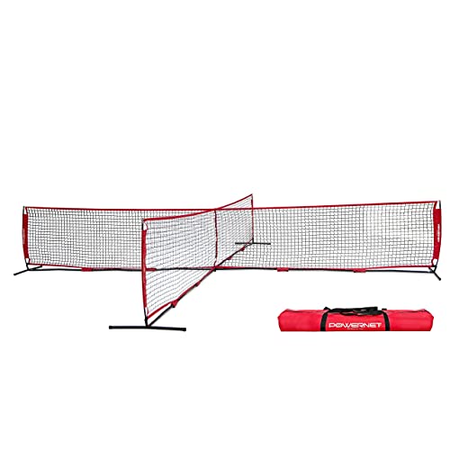 PowerNet 4 Way Soccer Net, Portable Indoor & Outdoor Soccer Training, Game and Training Equipment for Adults and Kids, Ideal for Backyard, Park or Beach, 2 Sizes