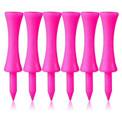 FINGER TEN Plastic Golf Castle Tees Step Down Unbreakable Mixed or Same Height Value 100 Count, 2 3/4, 2 1/4, 2, 1 3/4, 1 1/2 Inch Length Colorful for Practice