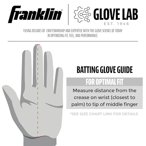 Franklin Sports MLB Teeball Flex Series Batting Gloves - color: White/Pink, size: Youth X-Small