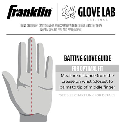 Franklin Sports MLB Teeball Flex Series Batting Gloves - color: White/Pink, size: Youth X-Small
