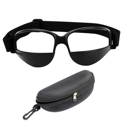 Dribbling Goggles, Basketball Ball Handling Skills Basketball Glasses with Case Adjustable Strap Flexible Sports Training Equipment Sporting Goods..