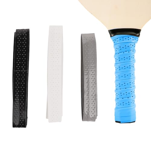 4pcs Pickleball Paddle Grip Tape, Tennis Racquet Grip Wrap Replacement Moisture Wicking Comfort Pickleball Overgrip Wrap Anti Skidding Handle Wrap for Pickleball Paddle Badminton