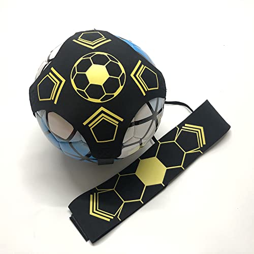 Kaxich Football Kick Trainer, Adjustable Soccer Training Waist Belt Flexible Football Practice Equipment for Football, Volleyball, Rugby, Indoor and Outdoor, Children and Adults, 3 4 5 Balls