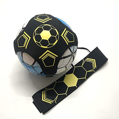 Kaxich Football Kick Trainer, Adjustable Soccer Training Waist Belt Flexible Football Practice Equipment for Football, Volleyball, Rugby, Indoor and Outdoor, Children and Adults, 3 4 5 Balls