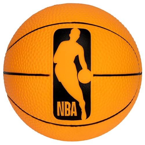 Franklin Sports NBA 5” Foam Basketball - (2) Mini Soft Foam Youth Basketballs - Indoor + Outdoor Toy Basketballs for Kids - Perfect Mini Hoop Ball - 2 Pack - Orange