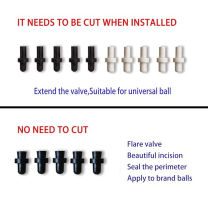 MINDCOLLISION Sport Ball Inflating Valve Nozzle Replacement Kit Pump Needles Air Inflation Needle for Basketball Football Soccer Volleyball Rugby Matchball Leak Repair - size: Set 1