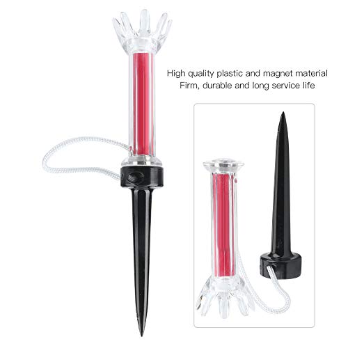 Magnetic Golf Tees 5Pcs, Flexible Magnetic Plastic Golf Tee with Connecting Rope, Rubber Golf Tees for Driving Range Mats Training and Practice(90mm)