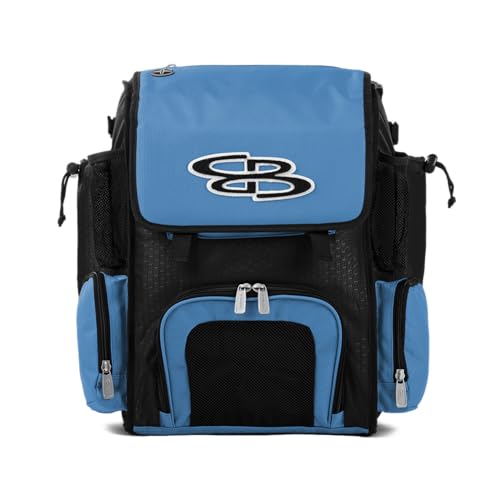 Boombah Superpack Mini Bat Pack - 8" x 12.5" x 18" - Multiple Colors - color: Black/Columbia Blue