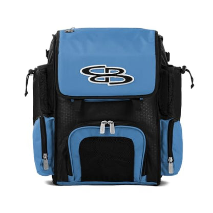 Boombah Superpack Mini Bat Pack - 8" x 12.5" x 18" - Multiple Colors - color: Black/Columbia Blue