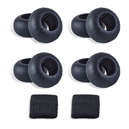 Bat Grip Choke Up Rings,Premium Choke Up Rings, Pressure Baseball Rings,Including: 8 Pack Choke up Rings, 2 Wrist Protectors - color: back