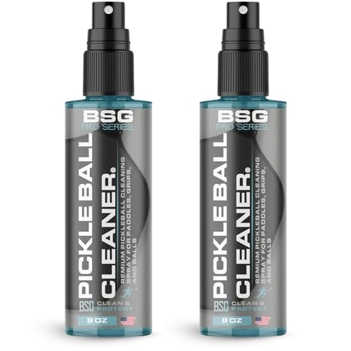 Pickleball Paddle Cleaner, Grip & Paddle Reset Spray, Erase Dirt & Grime, Improve Accuracy, Remove Sweat and Scum | 8 floz