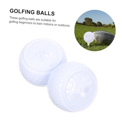 Abaodam 2pcs Flat Shape Golfing Practice Balls for Putting Training Lightweight and Durable Golfing Aids for Use for Beginners and Professionals