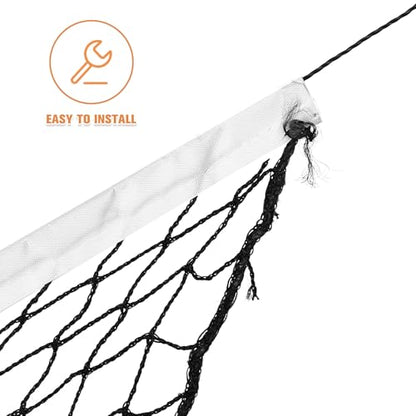DECHOUS Portable Badminton Net 6.1m with Black Edging Outdoor Sports Training Net for Garden and Backyard Games for Badminton Volleyball and Pickleball
