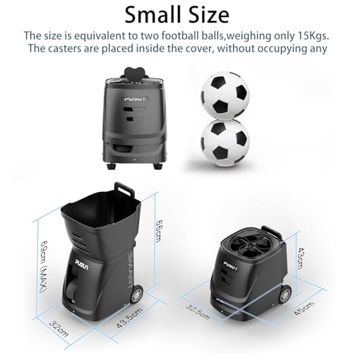 Smart Tennis Ball Machine PT-Smart - APP Controlled Auto Feed, 12 Training Modes, 100 Ball Capacity, 4-6Hr Battery Life, Suitable for All Level Players