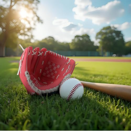 Urby Left Handed Baseball Glove, Left Handed T Ball Glove for Lefty, Left Hand Throw Only. T-Ball & Youth Baseball Gloves. - color: Pink, size: 10.5in Age 4-7