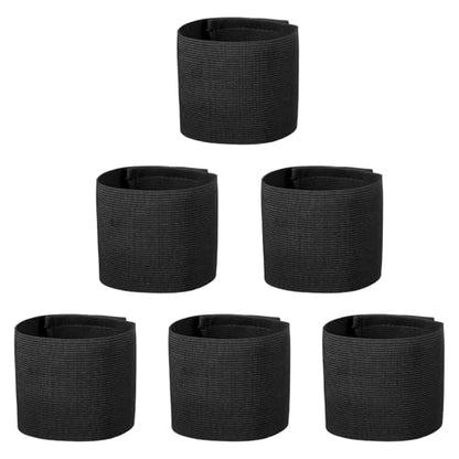 Captain Armbands, Adjustable Leader Arm Bands for Soccer Elastic Team Sport Arm Band-Fitting for Football/Volleyball/Rugby - color: Black