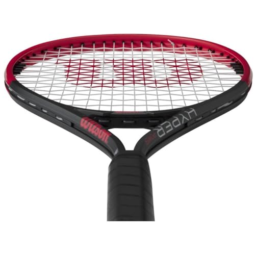 Wilson Hyper Power Tennis Racquet (4 3/8" Grip) Doubles Bundle with an Advantage 2.5 Bag or Backpack