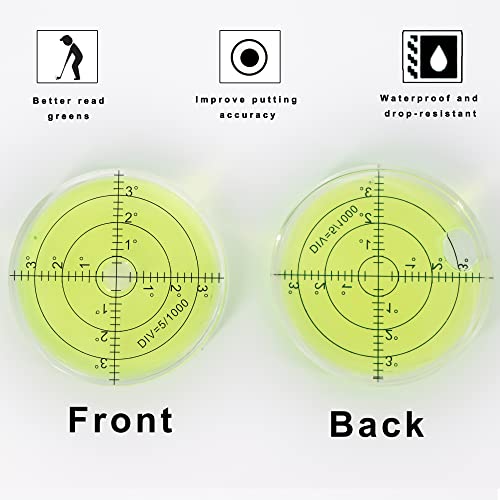 Golf Green Reader Pro Putt Golf Ball Marker Round Bubble Level High Precision Golf Putting Aid Putting Green