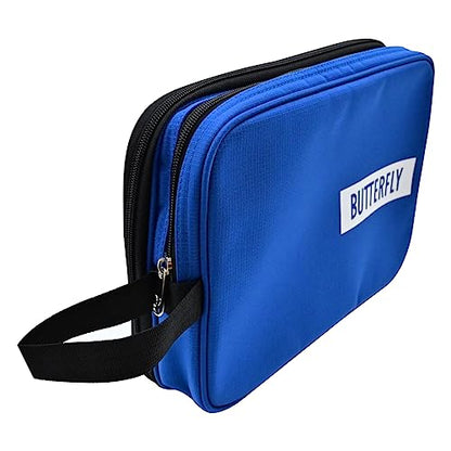 Butterfly Royal DX Case | Durable Material with Padded Front and Back Panels | Holds Two Paddles | Royal Blue Color Available | Professional Accessory
