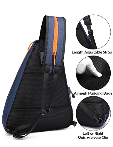 Pickleball Bags for Women Pickleball Paddle Bag Sports Adjustable Sling Bag with Fence Hook Crossbody Backpack Fits to the Courts