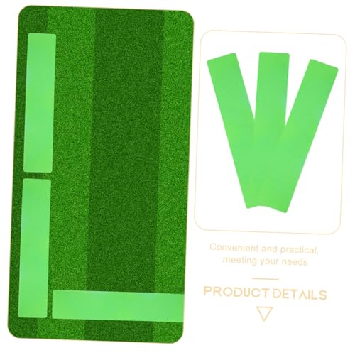 Toyvian 6Pcs Court Lines Marker Kit Flexible Throw Down Markers for Tennis Basketball and More Weatherproof Outdoor Sports Field Setup