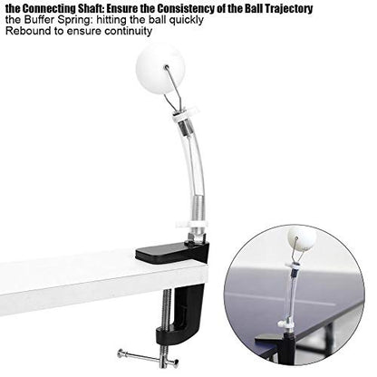 VGEBY Table Tennis Trainer, Fixed Rapid Ball Machine Training Robot Pong Practice Equipment Table Tennis Practice 1477643788 1477643788 Trainer Robot