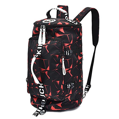 GGOV Gym Sport Bag Backpack Duffle Bag Weekender Bag Waterproof Travel Sling Bag Casual Daypack for Men and Women