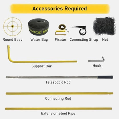 Basketball Return Attachment for Hoop with Net, Rotatable Automatic Shooting Basketball Rebounder Device for Basketball Goal, Gym School for Shot Training Efficiency