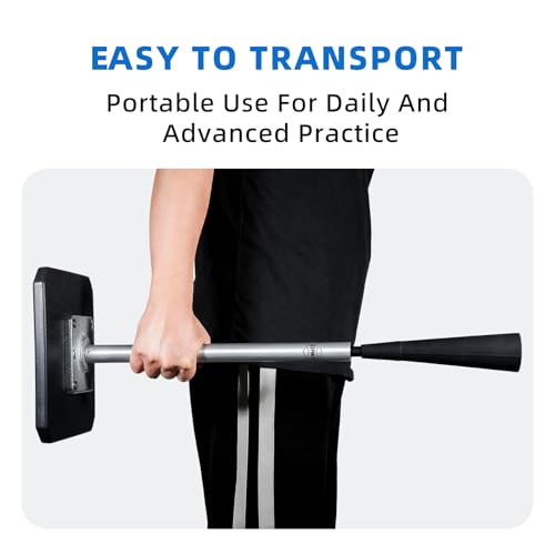 Portable Baseball Tee, Batting Tee for Baseball/Softball, Adjustable Height, Tee Ball Stand with Weighted Base, Flexible Rubber Top, Hitting Tee for Kid/Youth/Adult, Easy Assembly - size: Height 25" to 37"