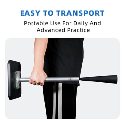 Portable Baseball Tee, Batting Tee for Baseball/Softball, Adjustable Height, Tee Ball Stand with Weighted Base, Flexible Rubber Top, Hitting Tee for Kid/Youth/Adult, Easy Assembly - size: Height 25" to 37"