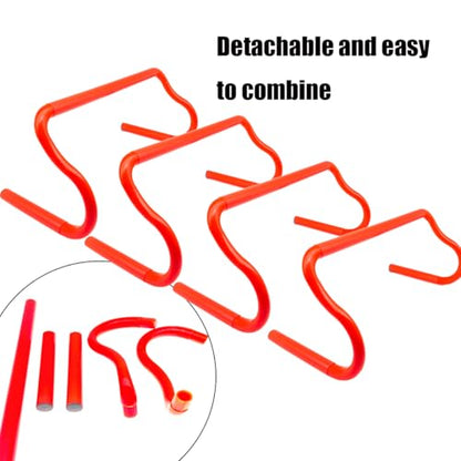 Agility Speed Training Equipment Set, 20ft Speed Ladder, 4 Hurdles, 12 Speed Cones, Ankle Bands, Resistance Chutes, Running Parachute Basketball Football Soccer Training Equipment