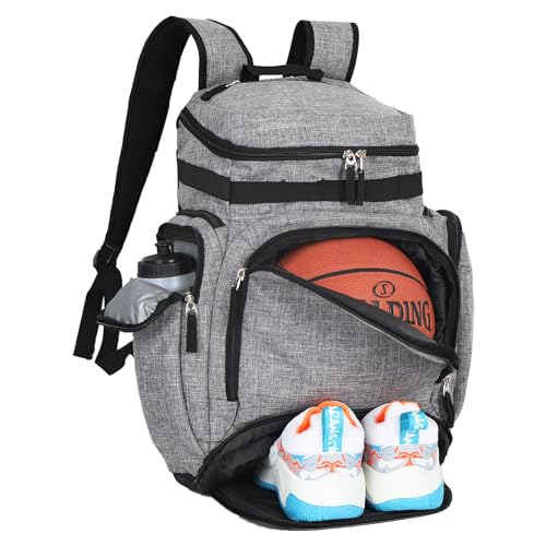Goloni Basketball Backpack,Large Sports Bag with Ball Compartment & Shoe Compartment, Best for Basketball, Soccer